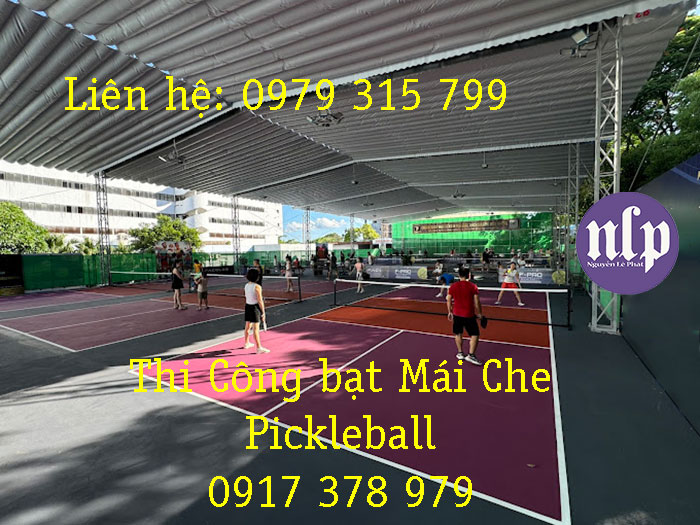 mái bạt cho sân Picklebal