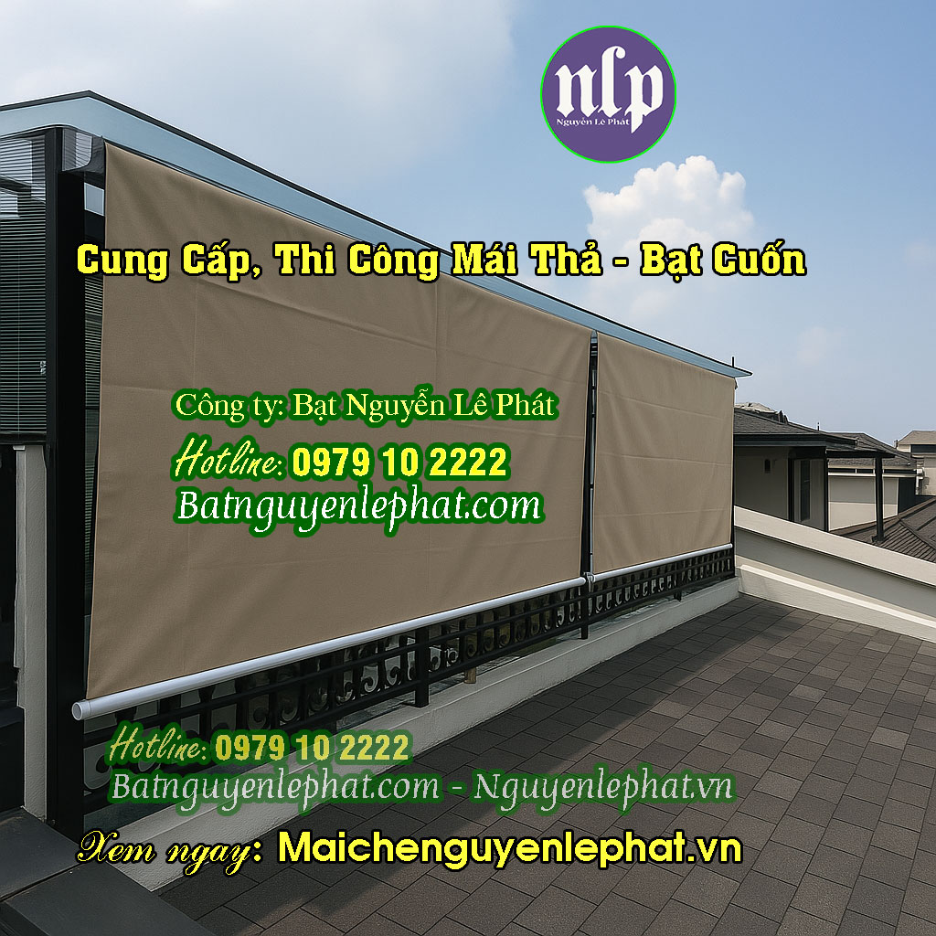 Bạt Che Nắng Mưa Ban Công Tự Cuốn tại Biên Hòa