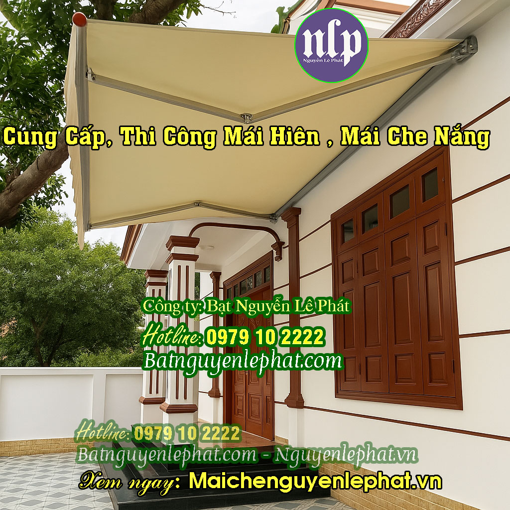 Mái hiên mái xếp Long Khánh