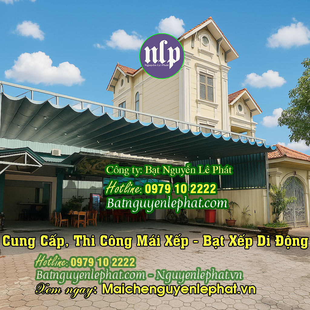 Mái xếp bạt kéo Biên Hòa