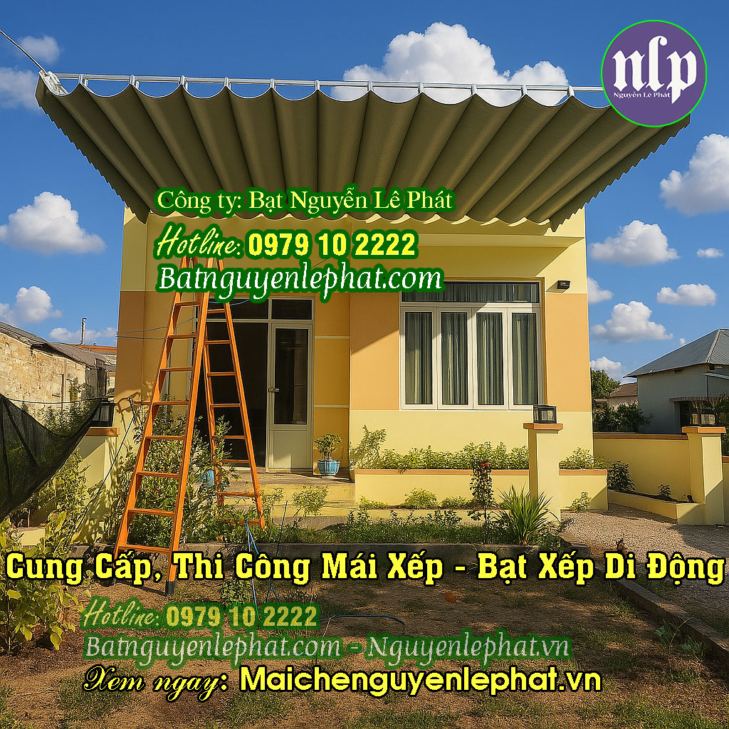 Mái xếp bạt kéo Biên Hòa