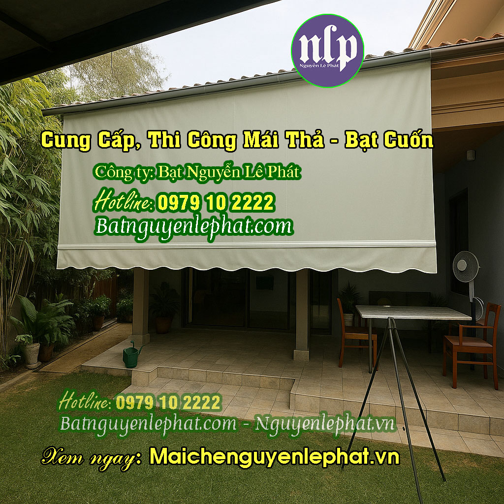 Lắp bạt mái thả tự cuốn Biên Hòa