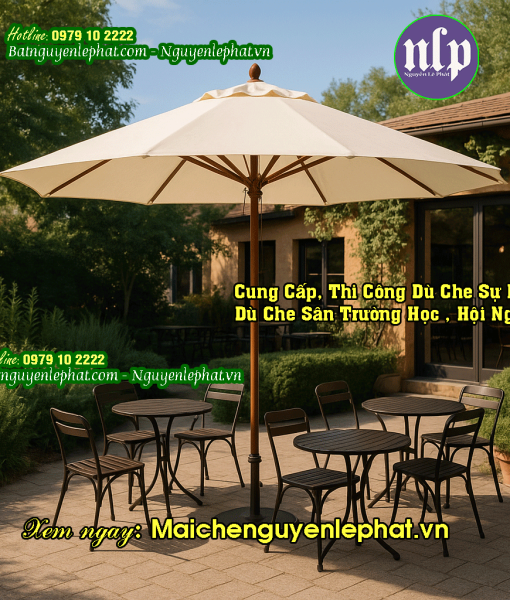 mẫu ô dù che quán cafe đẹp